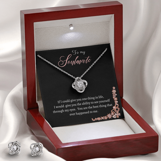 To My Soulmate - Love Knot Necklace