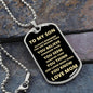 Always Remember Tag | To My Son - Love Mom