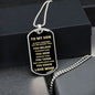 Always Remember Tag | To My Son - Love Mom