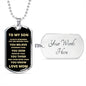 Always Remember Tag | To My Son - Love Mom