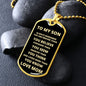 Always Remember Tag | To My Son - Love Mom