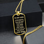 Always Remember Tag | To My Son - Love Mom