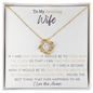 To My Amazing Wife - Love Knot Necklace