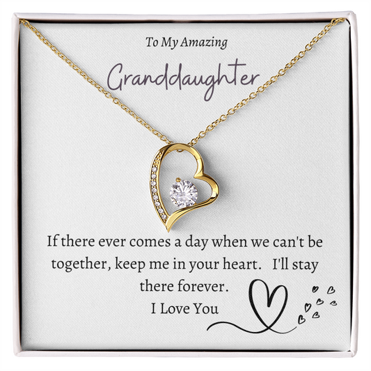 To My Amazing Granddaughter - Forever Necklace