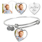 Photo Heart Bracelet | Custom Engraved Message